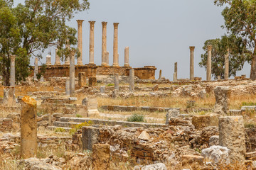 Sticker - Ruins of the ancient Thuburbo Majus town, Tunisia