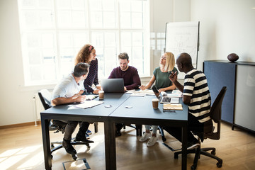 Wall Mural - Designers working on a project together in an office