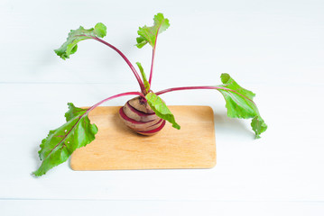 Wall Mural - Sliced beetroot