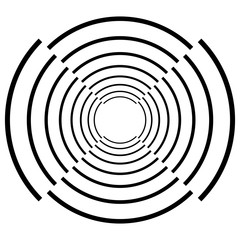 Fototapete - Spiral, swirl, twirl abstract element over white