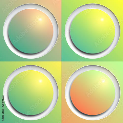 Shiny web buttons as abstract vector background