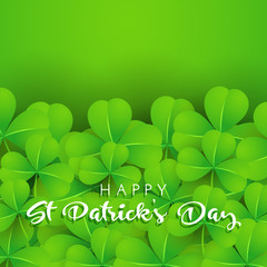 Wall Mural - Background of shamrock for St Patrick's Day