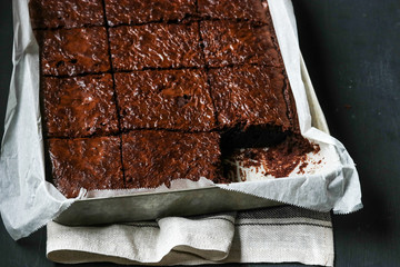 Wall Mural - Homemade brownie cake