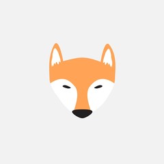 Wall Mural - unique fox logo design