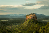 Fototapeta Sawanna - View of Sigiriya Rock in the morning