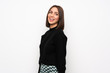 © luismolinero - Young woman over white wall smiling