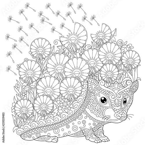 Fall Zentangle Coloring Pages : Fall Coloring Book Printable 6 Pages
