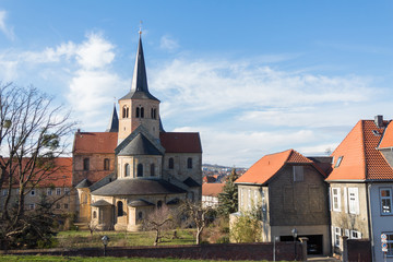 big german church in daylight elegant tall