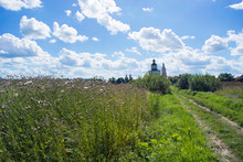 Summer Beautiful Landscape With The Church Of Elijah The Prophet In Suzdal On Ivanova Mountain. Golden Ring Of Russia.