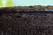 textura de pastel de chocolate