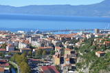 Fototapeta Krajobraz - Panorama photo of Rijeka on a sunny day