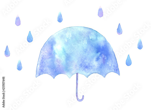 かわいい傘と雨粒 水彩イラスト Buy This Stock Vector And Explore Similar Vectors At Adobe Stock Adobe Stock