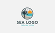sea logo design, beach logo