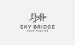 sky bridge logo design