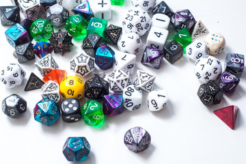 set of dice d6 d10 d20