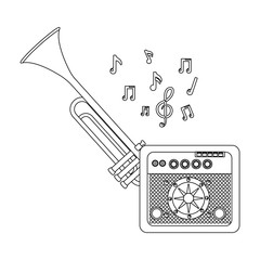 Sticker - music elements cartoon