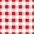 © VectoRay - Seamless large red check pattern. Vintage restaurant check tablecloth style.