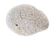 Found natural pumice stone isolated on white.