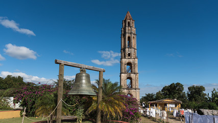 Wall Mural - vintage tower and bell of manaca iznaga