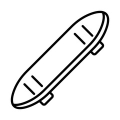 Sticker - Street skateboard icon. Outline street skateboard vector icon for web design isolated on white background