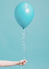 Wall Mural - Helium balloon on a string