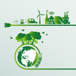 © khonkangrua - Energy ideas save the world concept Power plug green ecology