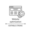 © bsd studio - Website optimization linear icon