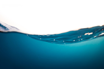 Poster - Water wave isolated on white background