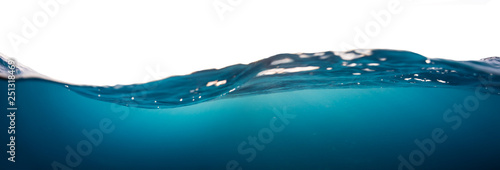 Cuadros en Lienzo Water wave isolated on white background