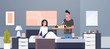 © mast3r - man bringing breakfast for his woman in bed happy 8 march womens day concept husband making surprise to wife modern bedroom interior flat horizontal