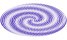 Spiral Waves From Blue Ellipses. Concentric Circles