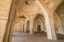 Arches And Vaulted Ceiling In The Temple Of White Stone