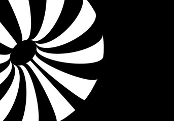 Wall Mural - Abstract background with striped torus.