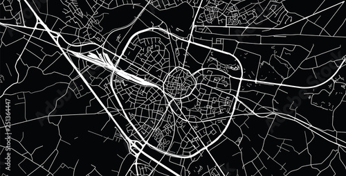 Cuadros en Lienzo Urban vector city map of Hasselt, Belgium