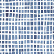 Hand painted checkered indigo background. Seamless vector pattern