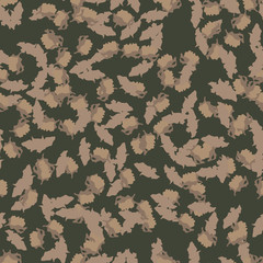 Field camouflage of various shades of green, brown and beige colors