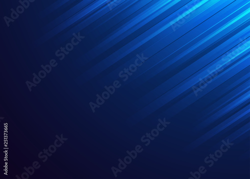 Abstract shining light on blue background. Vector illustration