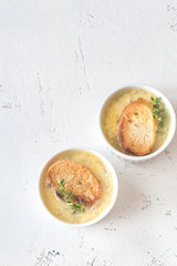 Poster - Two bowls of onion soup