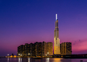 landmark 81 is a super-tall skyscraper in ho chi minh city, vietnam. landmark 81 is the tallest buil