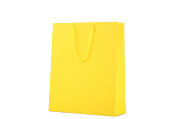 Poster - Paper shopping bag isolated on white background