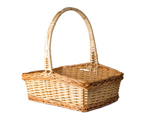 Empty Wicker Easter Basket