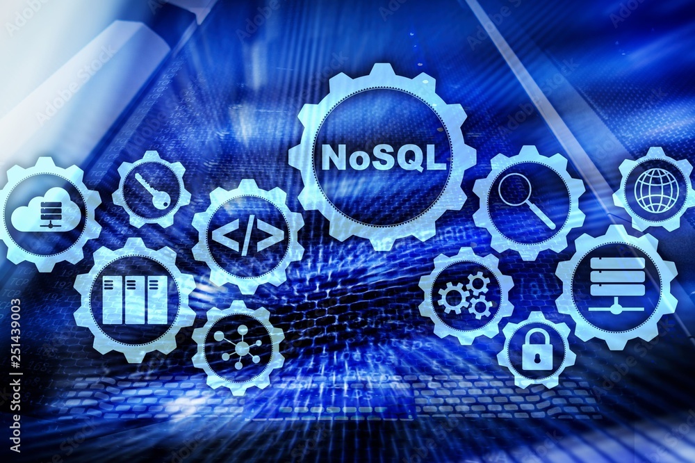 NoSQL. Structured Query Language.Database Technology Concept. Server ...