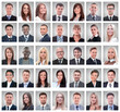 © ASDF - collage of portraits of successful young businessmen