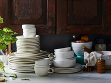 Assortment Of White Dishes