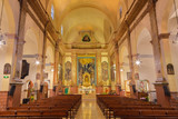 Fototapeta Na drzwi - PALMA DE MALLORCA, SPAIN - JANUARY 29, 2019: The nave of the Capuchin church.