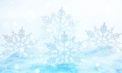 Sticker - Christmas snowflakes isolated on  background