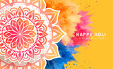 Happy holi poster
