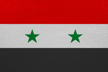 Wall Mural - syria flag on canvas