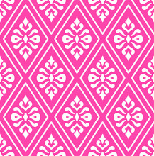 Pink Damask Pattern