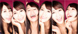 © Tom Wang - collage with different emotions in same young woman